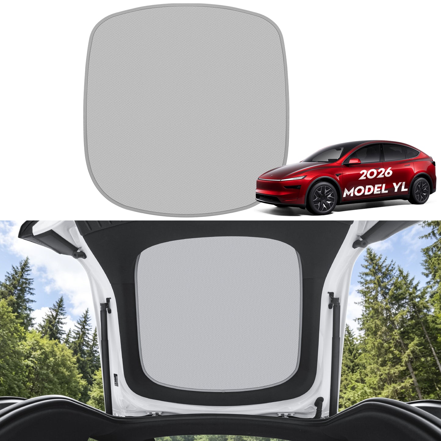 Rear Windshield Sunshade for Tesla Model YL 2026 Accessories