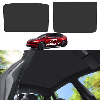 Roof Sunshade for Tesla Model YL 2026, Upgraded [Sag-Free] Sunroof Shade Roof Sun Shades for New Model YL Accessories [Heat Insulation/Reflection] 16Pcs
