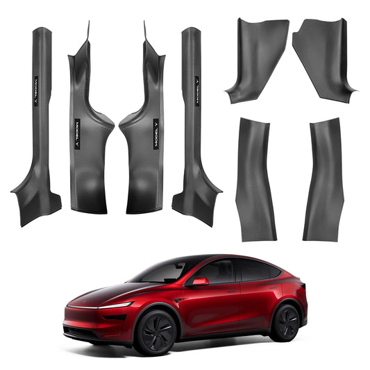 8PCS Door Sill Protector Door Sill Guards Door Entry Guard Anti-Kick Full Protect Door Entry Cover 2025-2026 Model Y Juniper Interior Accessories