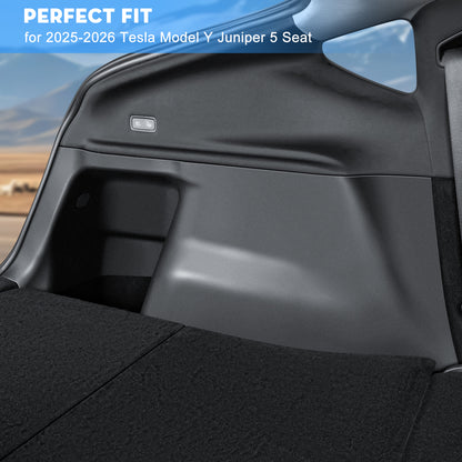 2PCS Rear Trunk Side Protectors for Tesla Model Y Juniper 2025-2026, TPE Side Panel Guards, Cargo Area Protective