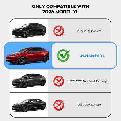 4PCS Seat Slide Rail Pad Cover Protectors for Tesla Model YL Accessories 2026
