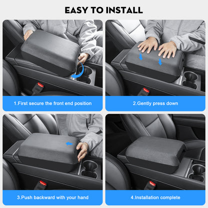 Armrest Cover Center Consolet Armrest Cover with Storage Box for Tesla New 2025-2026 Model Y Juniper and 2024-2025 Model 3 Highland Accessories
