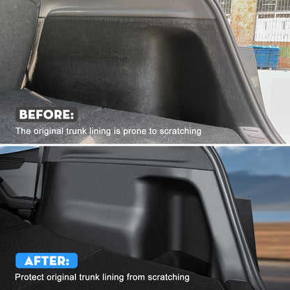 2PCS Rear Trunk Side Protectors for Tesla Model Y Juniper 2025-2026, TPE Side Panel Guards, Cargo Area Protective