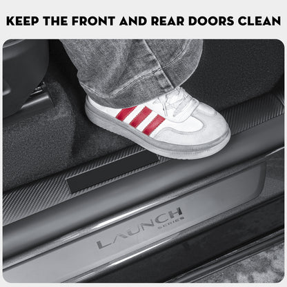 8PCS Door Sill Protector Door Sill Guards Door Entry Guard Anti-Kick Full Protect Door Entry Cover 2025-2026 Model Y Juniper Interior Accessories