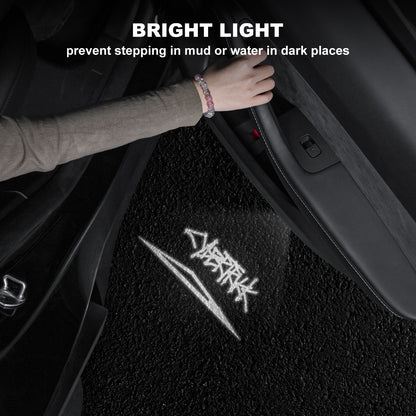 Car Door LED Logo Projector puddle lights Compatible with Tesla Model 3&Y Accessories