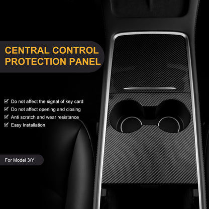 Carbon Fiber Console Cover for Tesla Model 3 Y Accessories