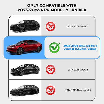6PCS Floor Mats for Tesla New Model Y Juniper 2025-2026 5-Seater Accessories