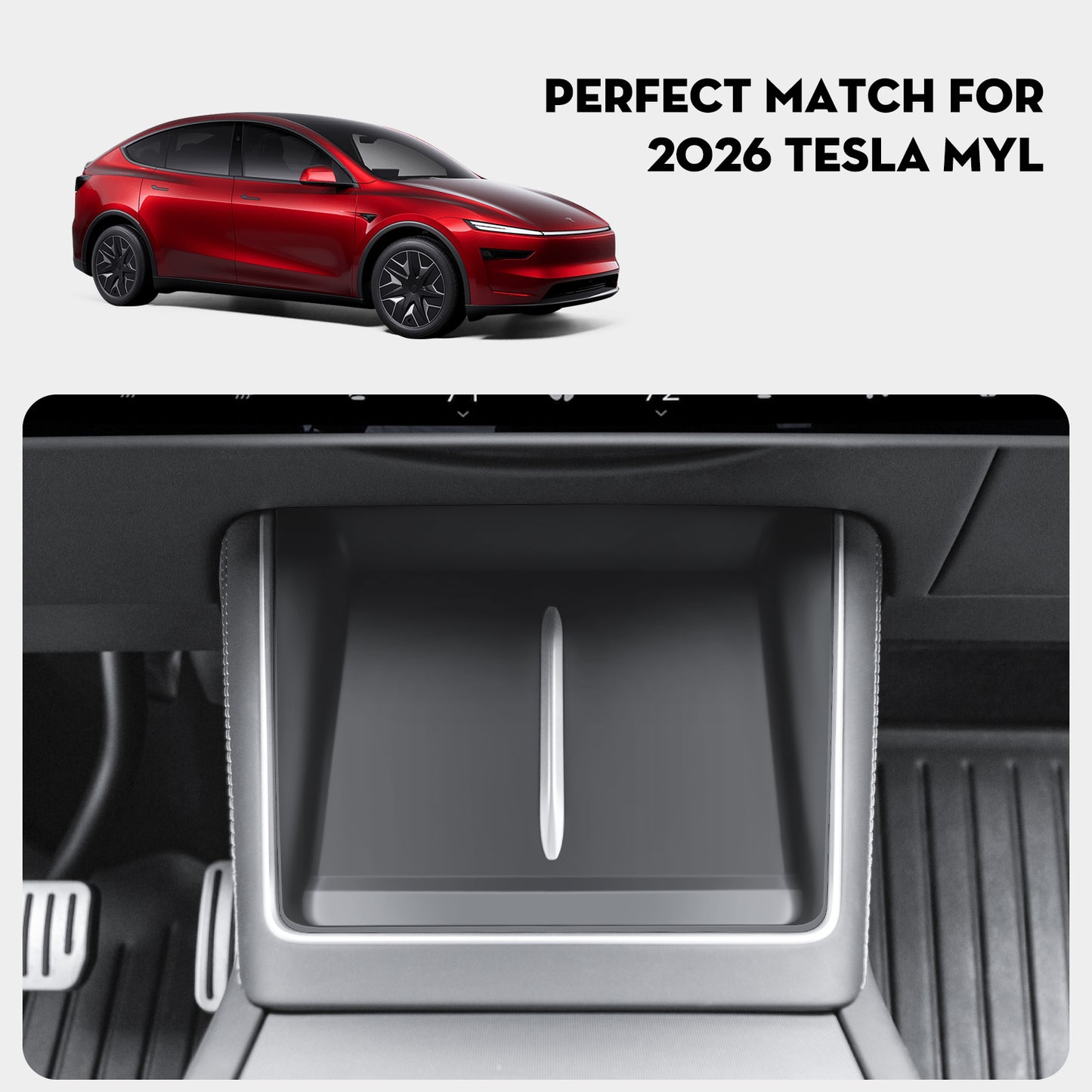 KUNIST Upgrade Silicone Mat for 2026 Tesla ModelYL  Accessories