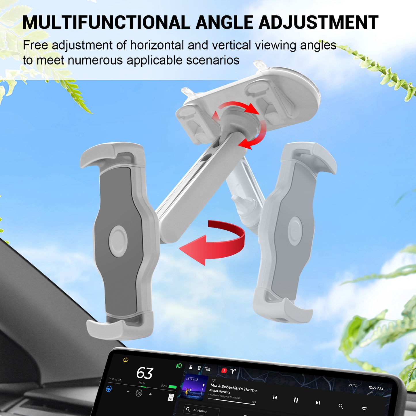 Car Mount Phone Holder for Tesla Model 3 Y Accessories