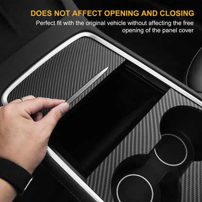 Carbon Fiber Console Cover for Tesla Model 3 Y Accessories