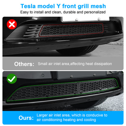 Grille Mesh Inserts for Tesla Model Y 2021-2024 Accessories