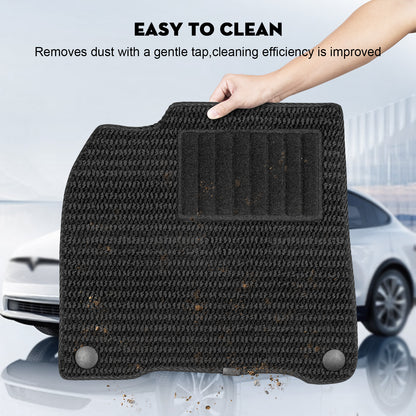KUNIST 6PCS Carpet Floor Mats for Tesla Model Y Juniper 2025-2026  All Weather Floor Liners Full Set Front and Second Row