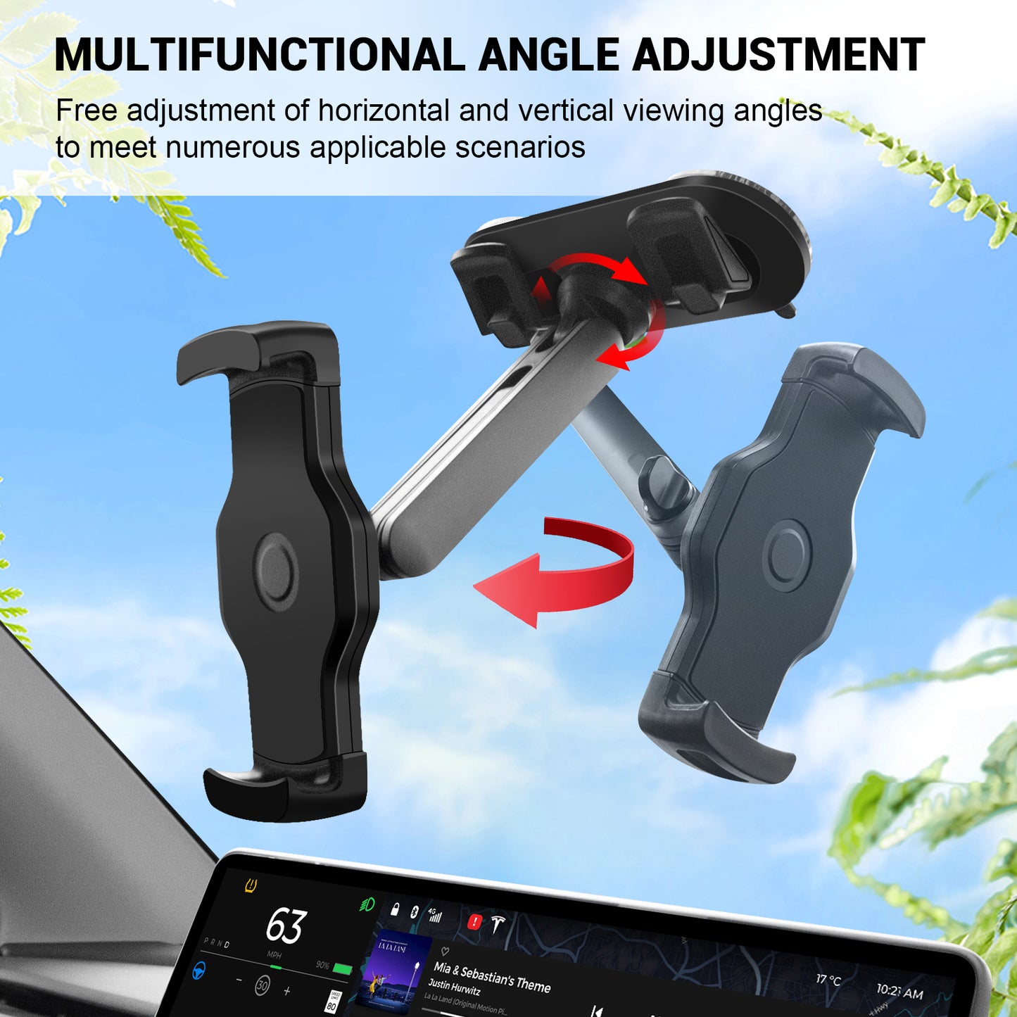 Car Mount Phone Holder for Tesla Model 3 Y Accessories