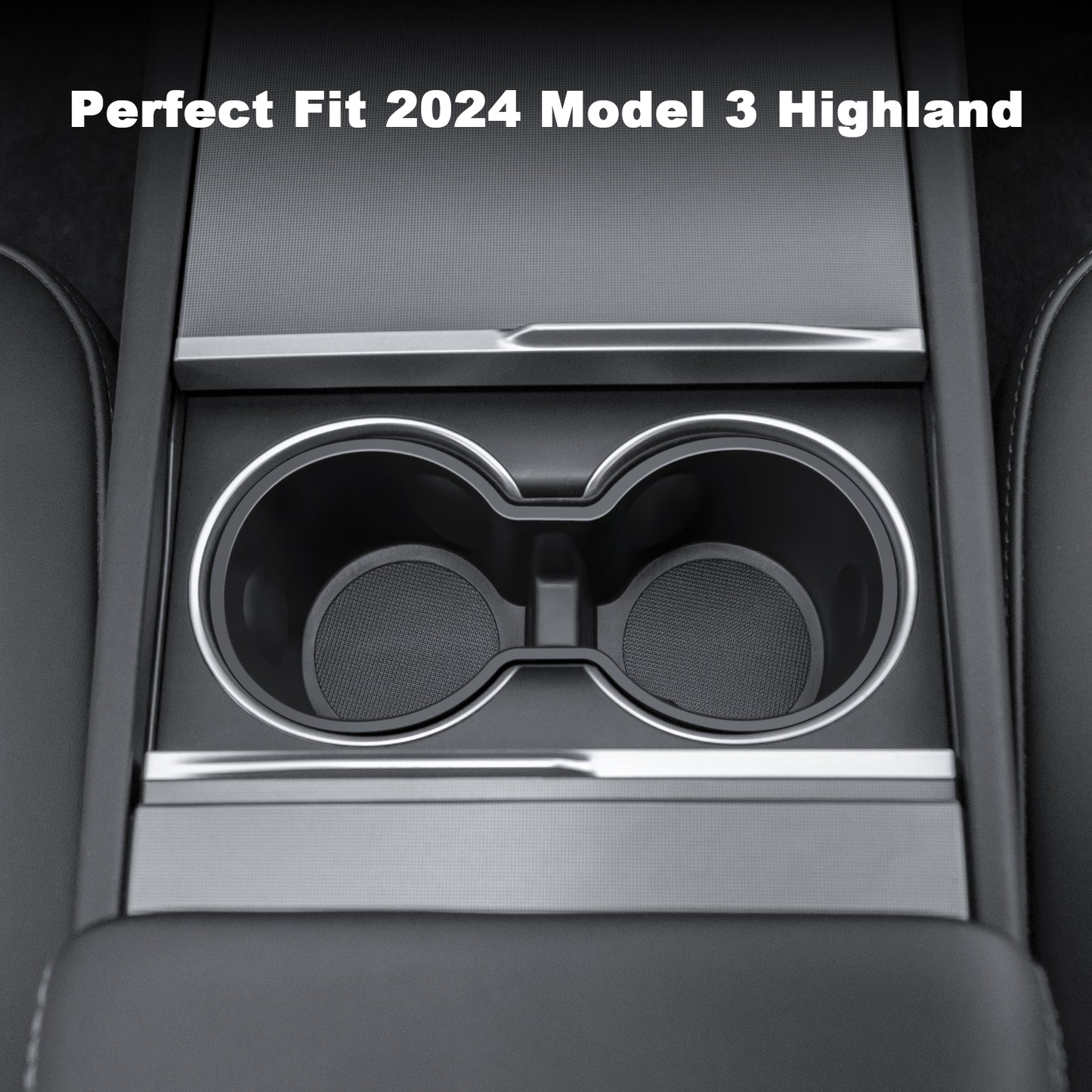 Cup Holder Insert for 2024 Tesla Model 3 Highland Accessories