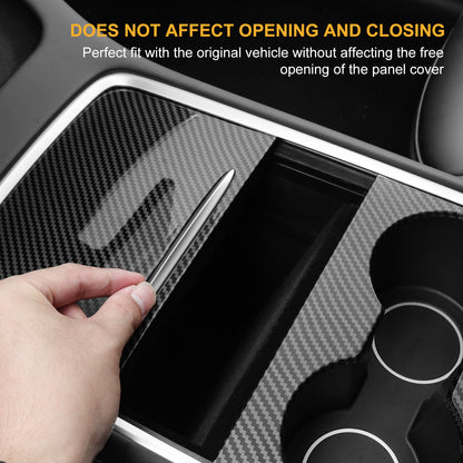 Carbon Fiber Console Cover for Tesla Model 3 Y Accessories