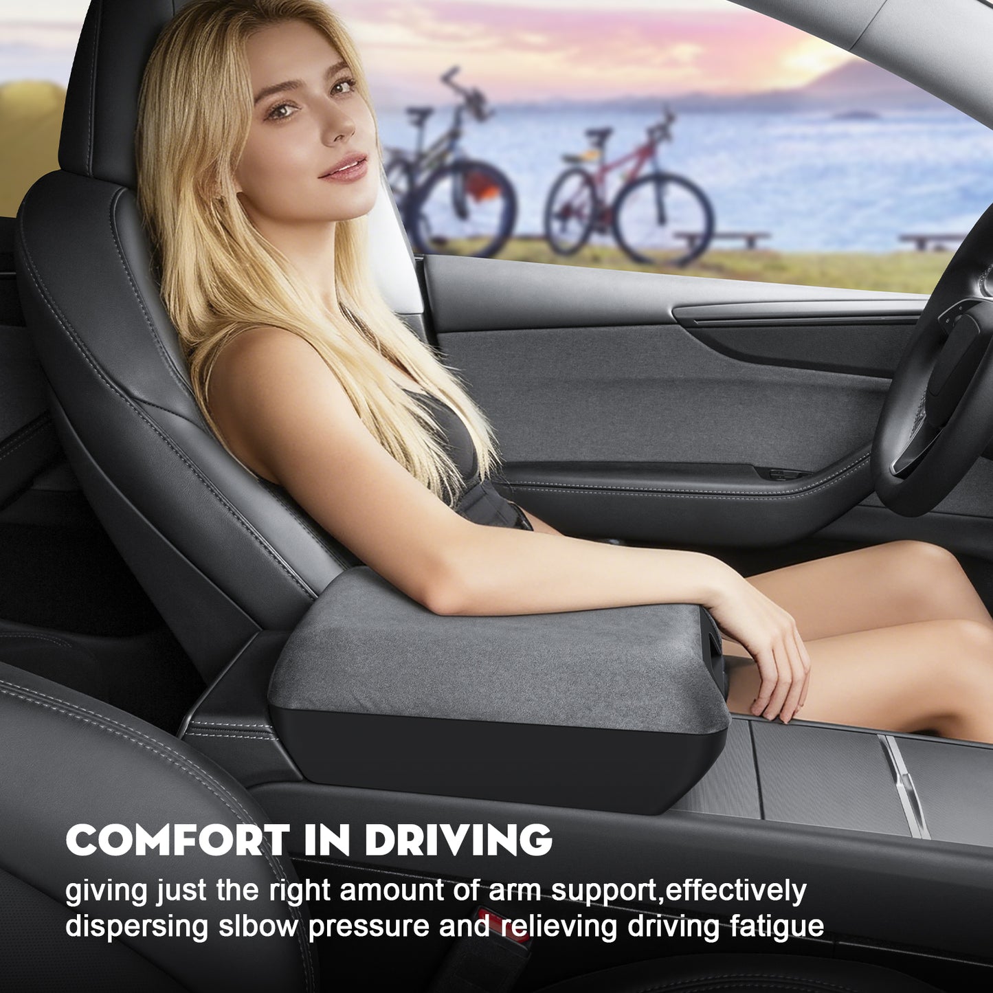 Armrest Cover Center Consolet Armrest Cover with Storage Box for Tesla New 2025-2026 Model Y Juniper and 2024-2025 Model 3 Highland Accessories