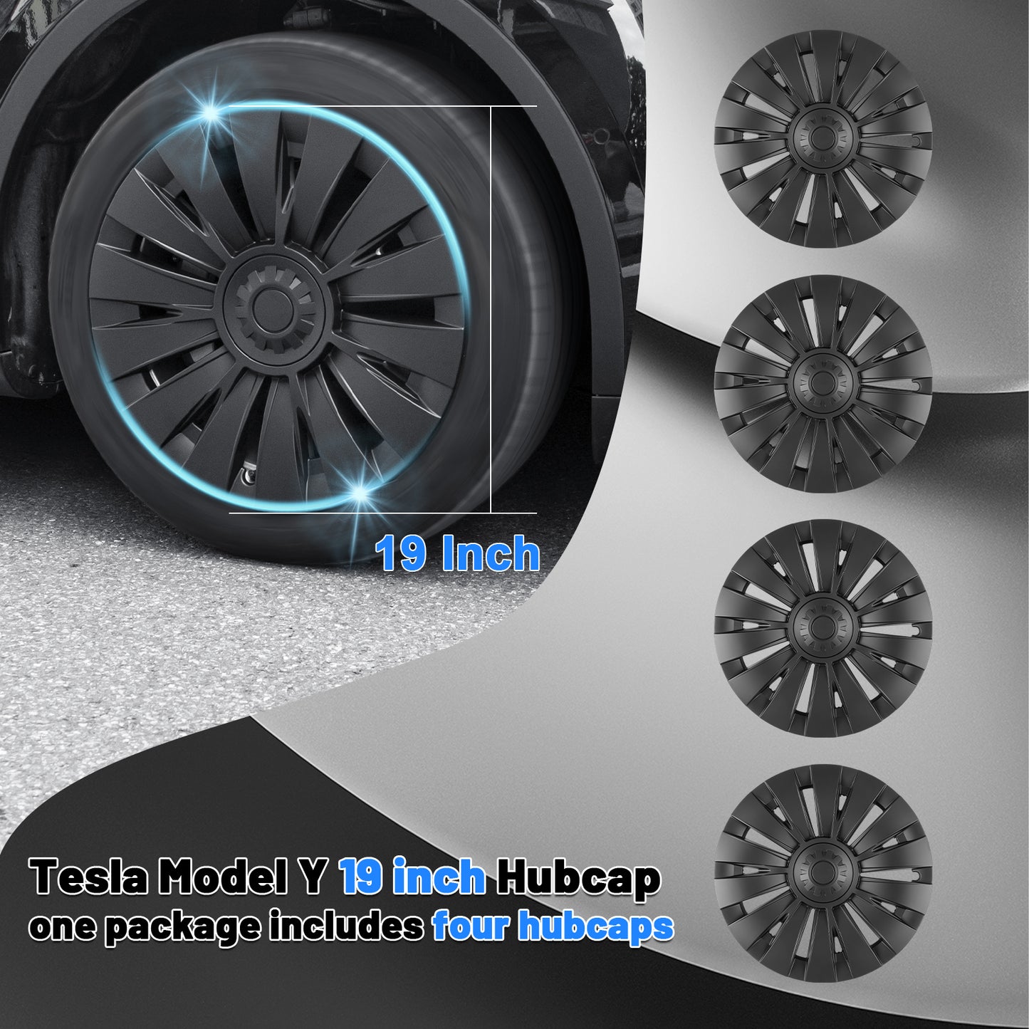 19 inch  Wheel Cover for Tesla Model Y 2021-2023 Accessories