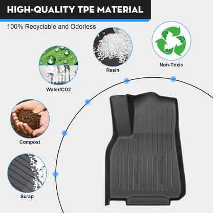 6PCS Floor Mats for Tesla New Model Y Juniper 2025-2026 5-Seater Accessories