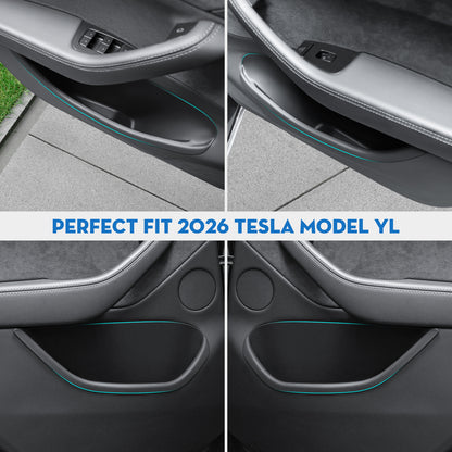 4PCS Door Side Storage Box for 2026 New Tesla ModelYL and Model Y Juniper Accessories