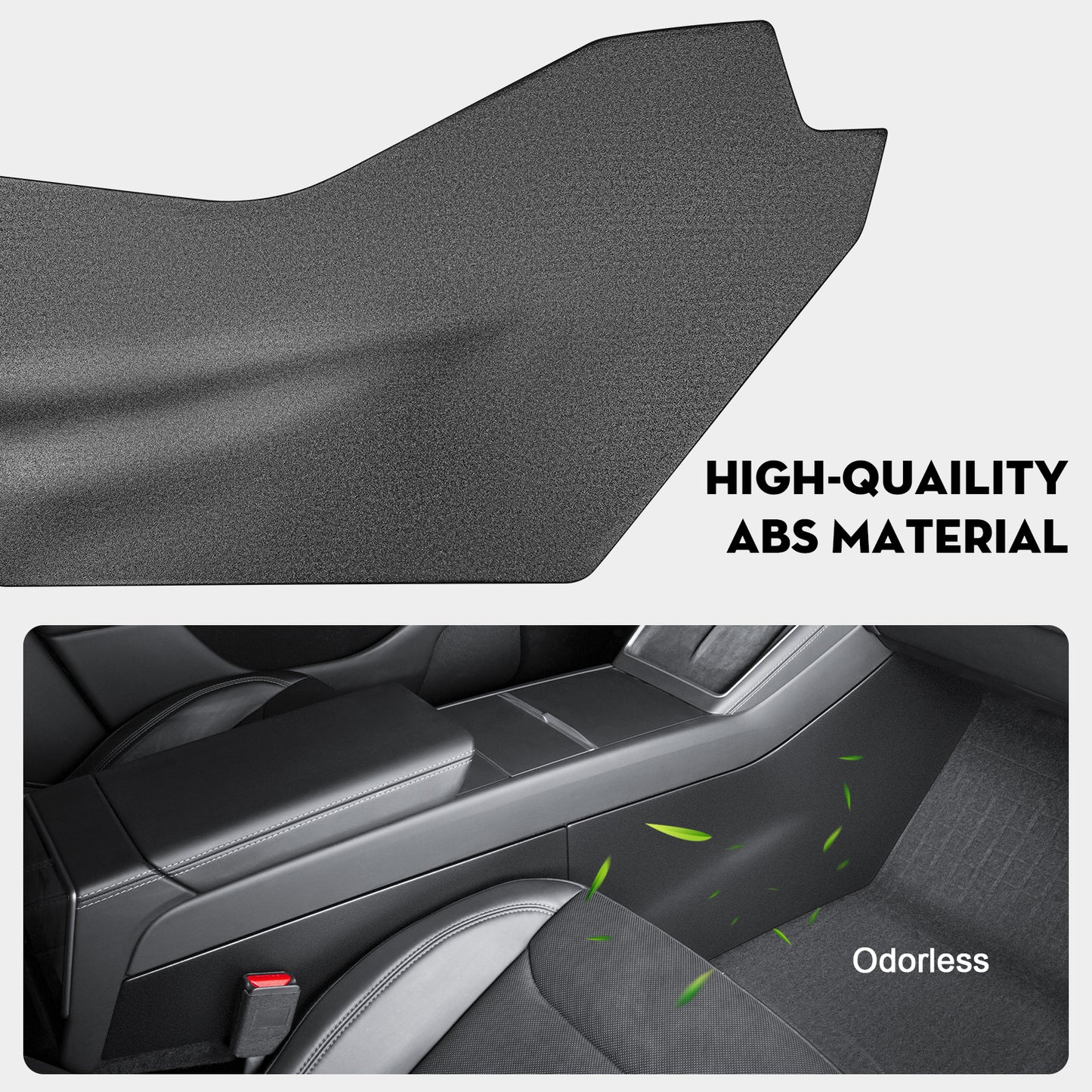 4PCS Center Console Side Anti-Kick Mats for Tesla Model Y 2025-2026 Juniper Waterproof & Dust Resistant Protector Cover