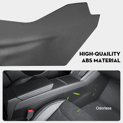 4PCS Center Console Side Anti-Kick Mats for Tesla Model Y 2025-2026 Juniper Waterproof & Dust Resistant Protector Cover