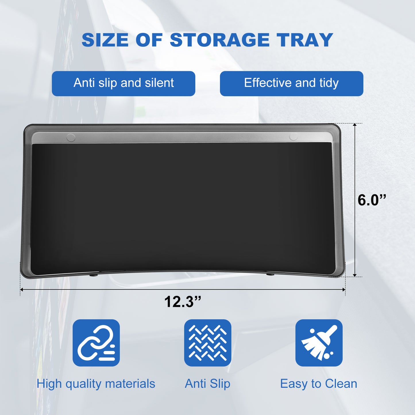 Upgrade Behind Screen Storage Box for 2024-2025 Tesla Model 3 Highland and 2025 New Model Y Juniper (Launch Series) Accessories