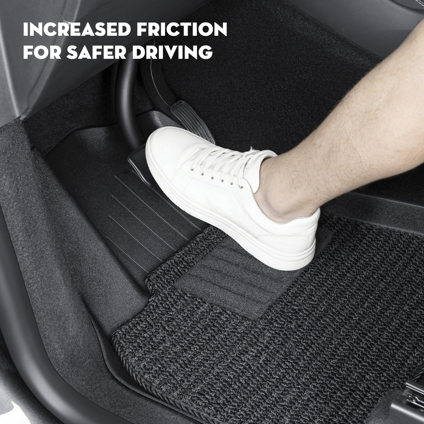 KUNIST 6PCS Carpet Floor Mats for Tesla Model Y Juniper 2025-2026  All Weather Floor Liners Full Set Front and Second Row