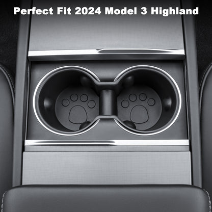 Cup Holder Insert for 2024 Tesla Model 3 Highland Accessories