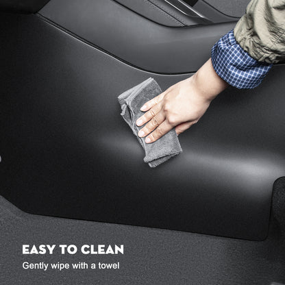 4PCS Center Console Side Anti-Kick Mats for Tesla Model Y 2025-2026 Juniper Waterproof & Dust Resistant Protector Cover