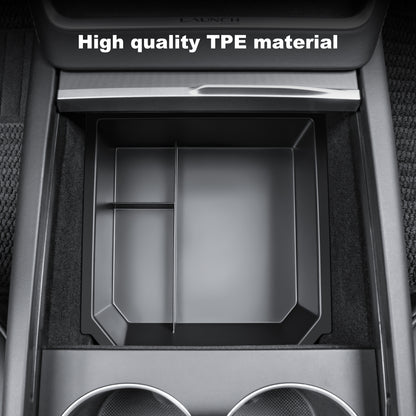Center Console Organizer Storage Box for 2024-2025 Tesla Model 3 Highland and 2025-2026 New Model Y Juniper Accessories