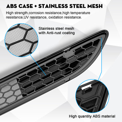 Grille Mesh Inserts for New 2026 Tesla Model 3 Highland with Front Camera Version Front Air Inlet Vent Grille Cover Replacement for Tesla Model 3 2026 Accessories (Not Fit Model 3 Performance)
