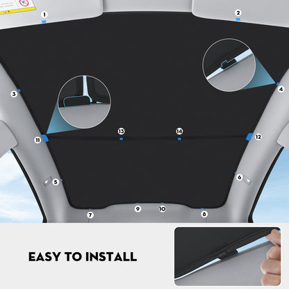 Roof Sunshades for 2025-2026 Tesla New Model Y Juniper Accessories