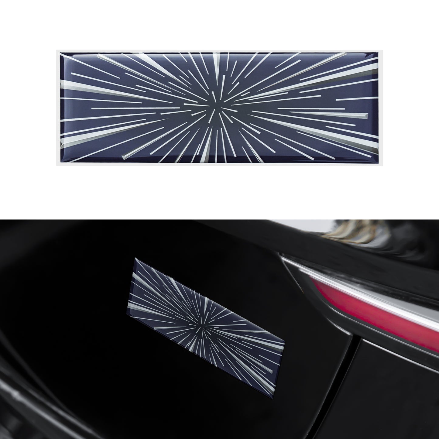 Plaid Emblem 3D Badge Sticker Compatible with Tesla Model 3 Y X S Cybertruck Semi Roadster Performance Stickers Accessories