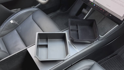 Center Console Organizer Storage Box for 2024-2025 Tesla Model 3 Highland and 2025-2026 New Model Y Juniper Accessories