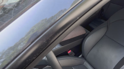 Armrest Box Cover for 2026 Tesla Model Y Juniper [Elevated] Soft PU Leather Center Console Armrest Cover Cushion for 2025-2026 New Model Y & 2024-2026 Model 3 (Standard, Premium & Performance)