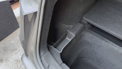 2PCS Rear Trunk Storage Bins with Lids for Tesla 2025-2026 New Model Y Juniper 5 Seater Accessories