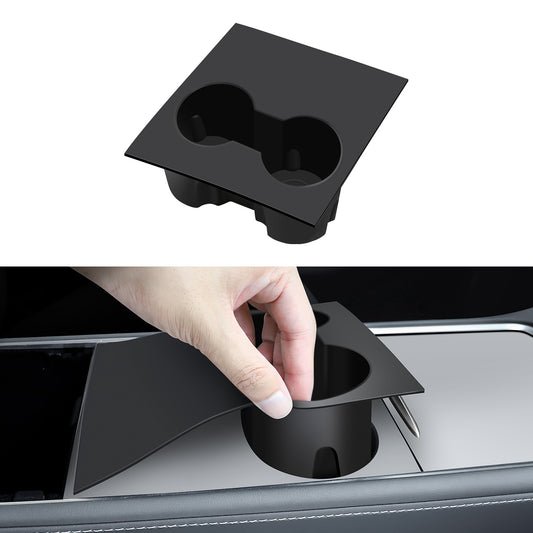 2 in 1 Silicone Center Console Cup Holder Insert for 2021-2022 Tesla Model 3 and Model Y Accessories