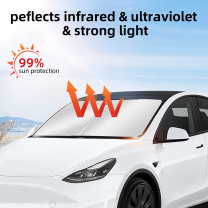 Front Windshield Sunshade for Tesla Model Y