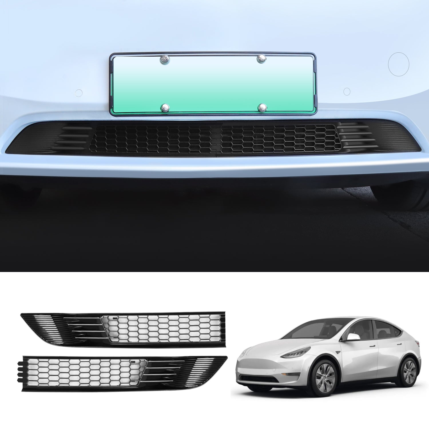 Tesla Model Y Inlet Grille Mesh Inserts for 2021-2025 Tesla Model Y Accessories – KUNIST